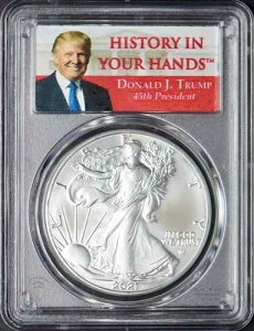 2021�N �A�����J�� �V���o�[ �C�[�O�� T2 PCGS MS70 �t�@�[�X�g�X�g���C�N �h�i���h�E�g�����v ?COINGIANTS?