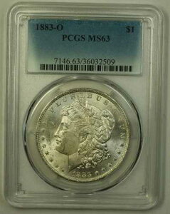 1883-O ���[�K�� �V���o�[�h�� 1�h���R�C�� PCGS MS-63 BU �`���C�X ������ (19) C