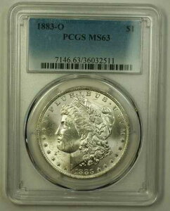 1883-O ���[�K�� �V���o�[�h�� 1�h���R�C�� PCGS MS-63 BU �`���C�X ������ (19) A