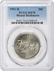 1991-D ���V�����A�R�L�O�n�[�t�h�� MS70 PCGS