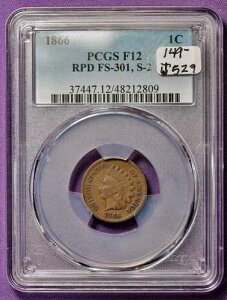 1866�N�C���f�B�A���w�b�h�E�Z���^�[�BRPD FS-301�AS-2�BPCGS�z���_�[����BF 12�Bj529