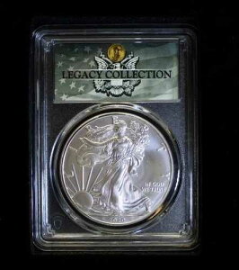 �� 2020-S $1 �A�����J�� �V���o�[ �C�[�O�� PCGS MS70 �ً}���s ���K�V�[�R���N�V����