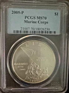 2005 P S$1 �C�����L�O��� PCGS MS70 �u���[���x��