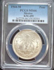 1944�N ���L�V�R �y�\��� ������ PCGS MS66