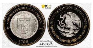 ���L�V�R 100 �y�\ Numismatic Heritage �I�A�n�J �����C�����X�g PL70 PCGS �o�C���^�� �R�C�� 2014
