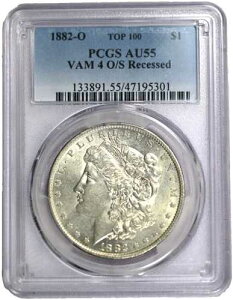 1882-O PCGS AU55 �g�b�v100 VAM-4 O/S �����K����݁i���i�K�C�h�j$185