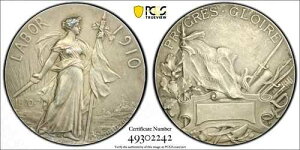 1910�N�t�����X �����������J���w�l �⃁�b�L�u�����Y 50mm���_�� �����[�� PCGS SP58
