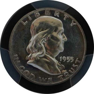 PR65 1955 PCGS�O���[�h �t�����N���� �V���o�[ �n�[�t�_���[ �v���[�t ������ �󏭃R�C��