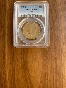 1976 �N D �P�l�f�B �n�[�t �h�� �o�C�Z���e�j�A�� PCGS MS66 �N���b�h - 100% �S�[���h �g�[�j���O!!