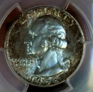 ���V���g�� �N�H�[�^�[ 1958 P PCGS MS66+++++ �~���g�Z�b�g PQ ����p�X�e���g�[��