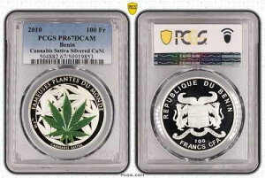 �x�i�� ��� 100�t���� �v���[�t�R�C�� 2010�N KM#53 �T�e�B�o PCGS �O���[�f�B���O PR67