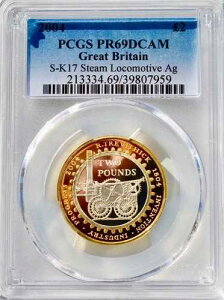 2004�N �V���o�[ �v���[�t ?2 2�|���h ���C�@�֎� PCGS PR69 DCAM �g�b�v�|�b�v