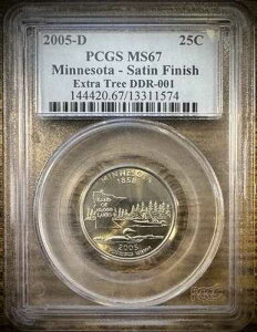 2005-D �~�l�\�^ �T�e���d�グ �G�N�X�g���c���[ PCGS MS67 DDR-001 ���V���g�� �N�H�[�^�[??