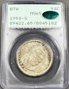1950-S �u�b�J�[�ET�E���V���g�� �n�[�t�_���[ 50�Z���g - PCGS MS65 CAC - OGH ���g���[�z���_�[