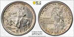1925�N �X�g�[���}�E���e�� �n�[�t�_���[ - PCGS UNC �ڍ� - ���ꂢ�ȕ\��