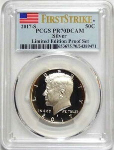 2017-S �V���o�[ �P�l�f�B �n�[�t�_���[ �t�@�[�X�g�X�g���C�N ����� PR�Z�b�g PCGS PR70DCAM
