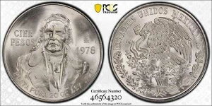 1978�N ���E���L�V�R 100�y�\ DDO PCGS MS 66