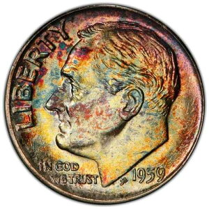 1959�N 10C PCGS MS66 FB �g�[��
