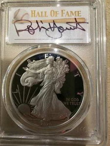 ????????2020 W SILVER EAGLE PR70DCAM ���M�T�C������ ROBIN YOUNT HOF �����B
