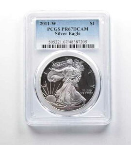 PR67DCAM 2011-W �A�����J���V���o�[�C�[�O�� PCGS�g�[�� �p�[�v��/�C�G���[�q���[ *0159