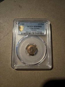1902�N PCGS Ms64RB �C�M���X 1/3�t�@�[