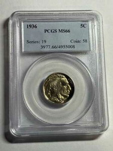 1936-P �o�b�t�@���[�j�b�P�� PCGS MS66 �����ʃW�F�� BU