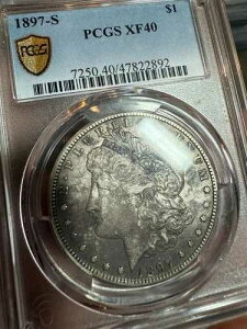 1897�N S �����K����� PCGS �S�[���h���x�� Xf40 1�h�� �_�[�N�g�[���g�i�[