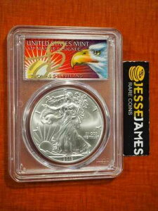 2019 �V���o�[ �C�[�O�� PCGS MS70 �g�[�}�X �N���[�u�����h �t�@�[�X�g �X�g���C�N �C�[�O�� �T�����x���t��