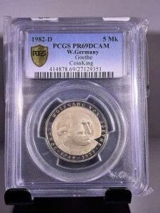 1982 D ���h�C�c 5 �}���N �S�[�U PCGS PR69DCAM - POP 5 1 ���܂�!!