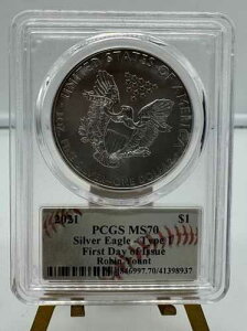 2021�N �A�����J���V���o�[�C�[�O�� �^�C�v1 ���r���E���[���g FDOI MS70 PCGS �a������ FDOI