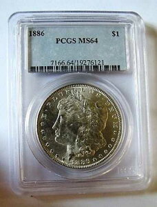 1886 P VAM 6 LDS PCGS MS64 HIGH 6B High 6�A�����̏Փ˕\��n 2ND�R�C��