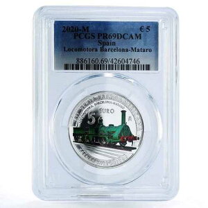 �X�y�C�� 5���[�� �@�֎� �o���Z���i - �}�^�� PR69 PCGS �J���[��� 2020