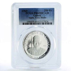 �M�j�A 250 �t���� ���[���[ �A���t�@ ���� �f�B�A�� PR69 PCGS ��� 1969�N