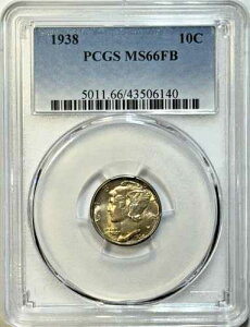 1938 �N �}�[�L�����[ �_�C�� ? PCGS MS66 FB | �t���o���h | �W�F�� �A���T�[�L�����[�g �V���o�[!!