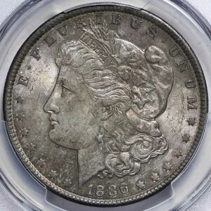 BU 1886 �����K����� PCGS MS63 �g�[�� VWAPM
