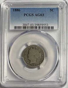 1886 ���o�e�B �j�b�P�� PCGS AG03 ? �d�v�ȓ��t!!