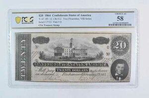 1864�N 20�h�� ��R T-67 PF-12 CR-512 CSA�����Ȑ؎� AU 58 PCGS *5874