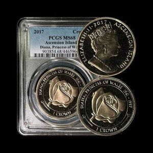 �A�Z���V�������B2017�N�A�N���E�� - PCGS MS68 - �g�b�v�|�b�v?? �_�C�A�i�܁A���[�Y�A��