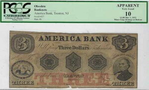 �j���[�W���[�W�[�B - �A�����J��s - $3 - �n�b�N�X�r�[ NJ 535-G6a - PCGS-C Very Good 10 �A�v��