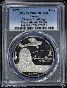 1977�N �T���A �`���[���Y�E�����h�o�[�O �吼�m���f��� �v���[�t�R�C�� PCGS PR 67 DCAM