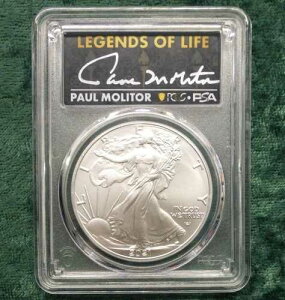 2021�N PCGS MS70 ���񐶎Y�^�C�v2 �V���o�[�C�[�O�� 1�h���A�|�[���E�����^�[���M�T�C������