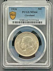 1936�N P �N���[�u�����h�L�O��� ������ �n�[�t�h�� PCGS MS 64