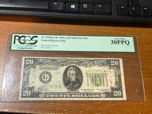 1934A 20�h���A�M������s�� PCGS VF 30 �V�J�S�~���[���X�^�[ Fr 2055-Gm