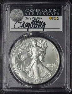 2021 T2 �A�����J�� �V���o�[ �C�[�O�� PCGS MS70 FDOI �Q�C���[�E�z�C�b�g���[ �T�C������ ?COINGIANTS?