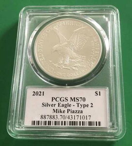 �}�C�N�E�s�A�b�c�@ 2021�N 1�h�� US �V���o�[�C�[�O�� T2 ASE PCGS/PSA MS70 ���W�F���h���C�t�I�[�g
