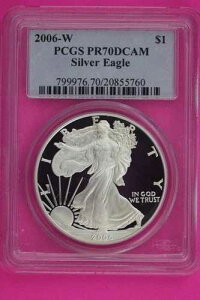 2006 W PR 70 �V���o�[ �A�����J���C�[�O�� PCGS �F��O���[�h �{���X���u 1337