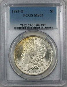 1885-O �����K����� $1 PCGS MS-63 �y���g�[���i�ǎ��R�C���j�i7D�j