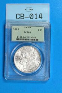 1888�N 1�h�� ���[�K����� PCGS MS64 OGH�^�C�v�R�C�� CB-014