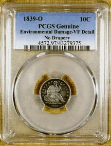 1839-O PCGS VF �ڍ� ���ȃ_�C�� F-106 ���[�W O ���ʔj��