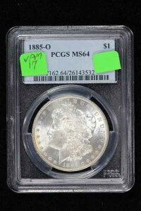 1885-O �����K�� �h�� VAM-17 8�C���`�f���e�B�N���AFarDate PCGS MS 64 3IUC